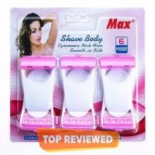Pack of 6 Max Sofit Shave Body Disposable Safety Razor/Razer/Blade For Women