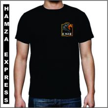Black Cotton Tshirt Half Sleeve NEW DESIGN BY HAMZA EXPRESS