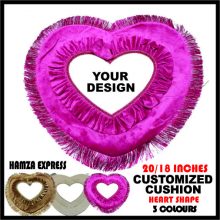 Heart Shape Customized Cushion Large size 20/18 inches BY HAMZA EXPRESS