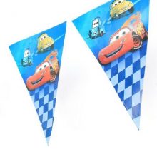 10 Pcs Flag Banner Cars Theme Birthday Party – Macqueen Theme – For Birthday, Celebrations & Decorations