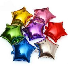 10 pcs Pack Stars Foil Balloons – Choose Your Desired Colors / Color Combinations