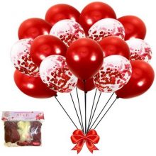 10 pcs Set Red Latex Confetti Balloons Wedding Decoration Birthday Party