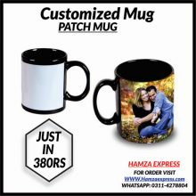 Customized Mug Black Patch Mug  Best Quality