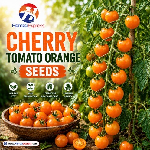Cherry Tomato Seeds Orange Colour Vegetable Seeds