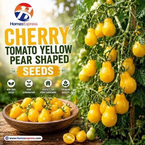 Cherry Tomato Yellow Pear Shaped Seeds Vegetable Seeds
