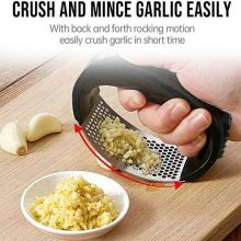 Manual Garlic Press Metal Ginger Garlic Chopper Potato Crusher Kitchen Tool