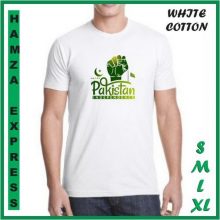 14 August White Cotton T shirt New Design 006