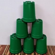 Plastic Sheet pots GREEN Color size 6.5” (pack of 6 pots) BY IZHAR