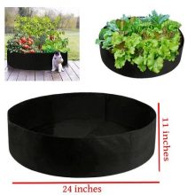 24/11 inches Vegetable Growing Raised Bed Round Shape Grow Bag BY IZHAR