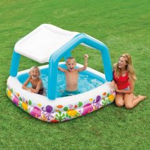 Swimming Pool For Kids INTEX 57470 Sun Shade Baby Pool ( 62″ L x 62″ W x 48″ H )