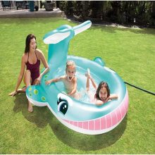 Swimming Pool For Kids INTEX 57440 Whale Spray Pool Center 79” x 77” x 36”