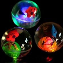 LED Flashing Bouncy Crystal Balls for Kids (Pack of 3)