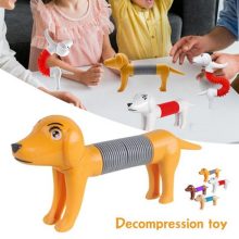 Spring Dog Toys Tube Sensory Toy
