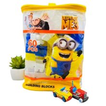 60 Piece’s Different Colors & Characters Building Blocks With Zipper Bag