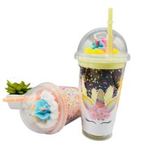 Unicorn Reusable Sipper With Straw