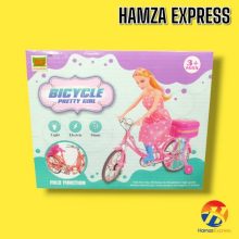 Bicycle Pretty Girl Doll With Light & Music BY HAMZA EXPRESS