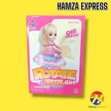 Beautiful Rotate Petal Doll With Light & Music TOY FOR KIDS  BY HAMZA EXPRESS