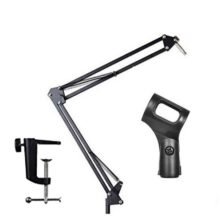 Scissor Arm Mic Suspension Stand Studio Recording With Microphone Holder
