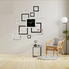 3D DIY Acrylic Wall Clock Modern Design Clock Decoration For Living Room