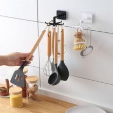 For Kitchen Organizer and Storage Kitchen Supplies Organizers Rotatable Rack Accessories Cabinet Organizer Hook Up Storage Rack