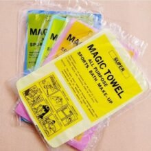 Microfiber Magic Drying Towel Reusable Water Absorbent Multipurpose Cleaning Cloth for Kitchen, Glass Windows
