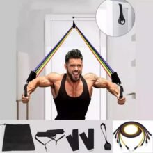 Power Resistance Band Set of 11 Piece 5 Tubes Door Hanger