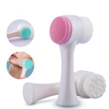 3D Double Sides Multifunctional Silicone Face Cleanser Facial Cleansing Brush Portable Face Cleaning Massage Tool Facial Brush
