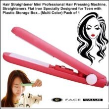 Mini Professional Hair Straighteners Flat Iron Specially Designed for Teen (Multi color)