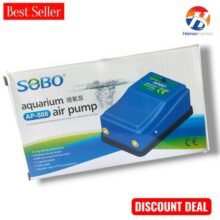 SOBO AP-500 Silent Fish Aquarium Double Nozzle Pump Adjustable Flow Air Pump BY HAMZA EXPRESS