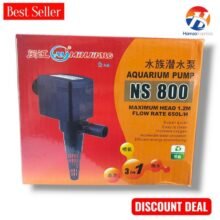 Fish Aquarium Power Head Pump Minjiang 3 in 1 NS-800 (8 watts) And (650 L/H) BY HAMZA EXPRESS