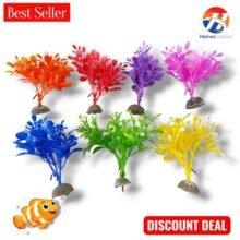 Fish Aquarium Decoration Plant 4 INCHES Flower Decoration Plant PACK OF 2 BY HAMZA EXPRESS
