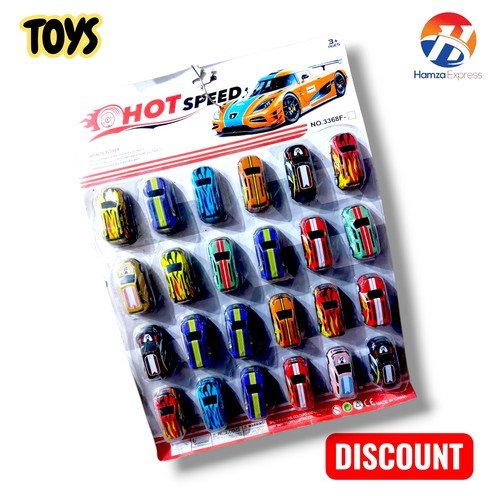 Hot Speed Metal Car Collection Pack Of 24 Toy For Kids BY HAMZA EXPRESS