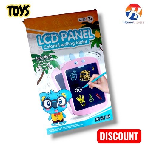 LCD Panel Colourful Writing Tablet Toy For Kids BY HAMZA EXPRESS