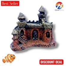 Fish Aquarium Fiber Decoration Castle Small 4 inches BY HAMZA EXPRESS