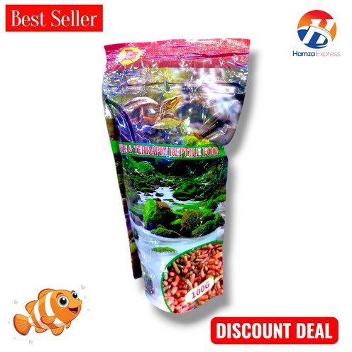 Turtle Food 100 Grams Reptile Feed IMPORTED BY HAMZA EXPRESS