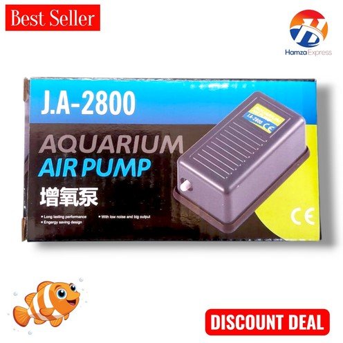 Fish Aquarium Air Pump JA 2800 New Model BY HAMZA EXPRESS