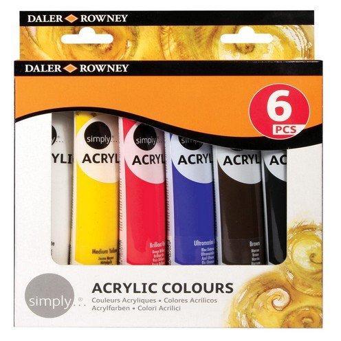 Daler Rowney Acrylic Colour 75ml (Set) 126500025 Stationery BY HAMZA EXPRESS