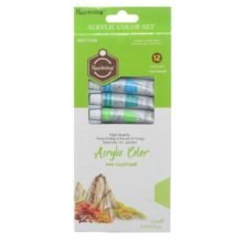 Keep Smiling Acrylic Colour 12pcs Set Stationery BY HAMZA EXPRESS