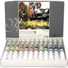 Marie’s Acrylic Colour 12ML 12 Colour Set Stationery By HAMZA EXPRESS