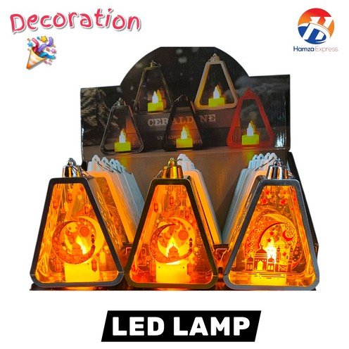 LED Islamic Candle Lamp Pack Of 1 Decoration Supplies BY HAMZA EXPRESS