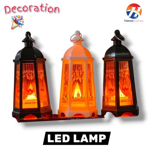 LED Islamic Candle Lamp Pack Of 1 Decoration Supplies BY HAMZA EXPRESS