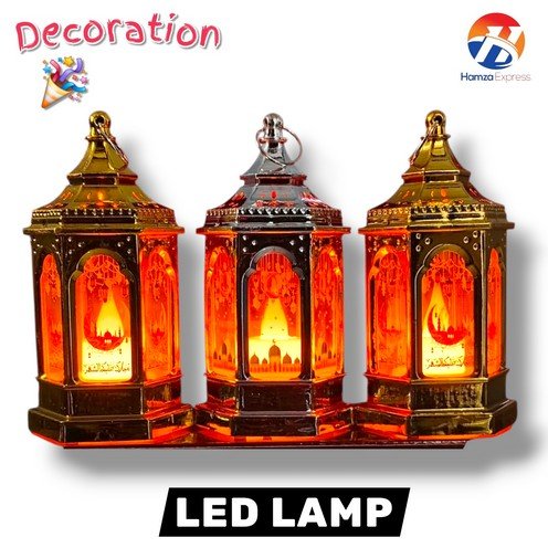 LED Islamic Candle Lamp Pack Of 1 Decoration Supplies BY HAMZA EXPRESS