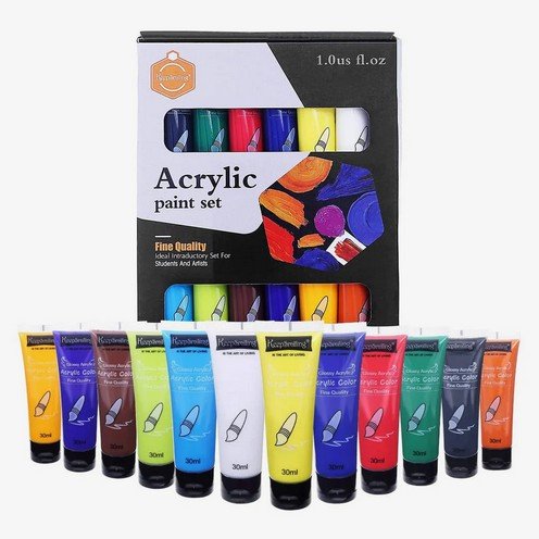 Keep Smiling Acrylic Colour Set 30ml B/4030 Stationery BY HAMZA EXPRESS