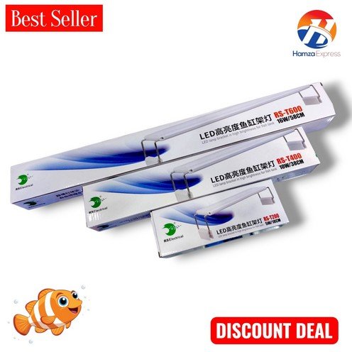 LED Light For Fish Aquarium High Brightness 3 sizes BY HAMZA EXPRESS
