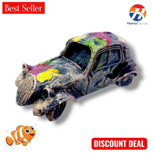 Fish Aquarium Fiber Decoration Car Small 4 inches BY HAMZA EXPRESS