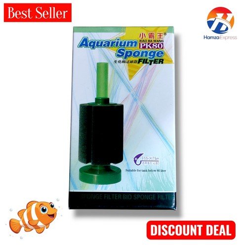Fish Aquarium XIAO BA WANG PK80 Sponge Filter BY HAMZA EXPRESS