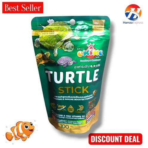 OKIKO Turtle Sticks Turtle Feed 100G Imported BY HAMZA EXPRESS