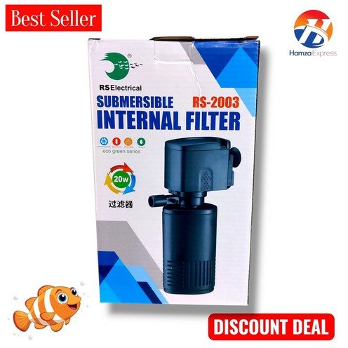 Fish Aquarium Submersible internal Filter Pump RS-2003 BY HAMZA EXPRESS