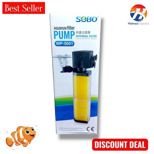 Sobo Fish Aquarium Filter Pump WP-5001 Internel Filter BY HAMZA EXPRESS