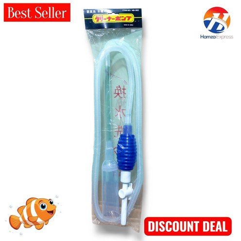 Aquarium Cleaner Tool Siphon Gravel Suction Pipe Filter for Fish Aquarium